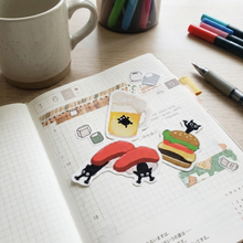 画像をギャラリービューアに読み込む, 世界コスプレねこ　フレークシール｜猪猫（イノネコ）
