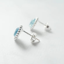 画像をギャラリービューアに読み込む, アクアマリン スタッドピアス（シルバー925）｜SMUK（スムーク）
