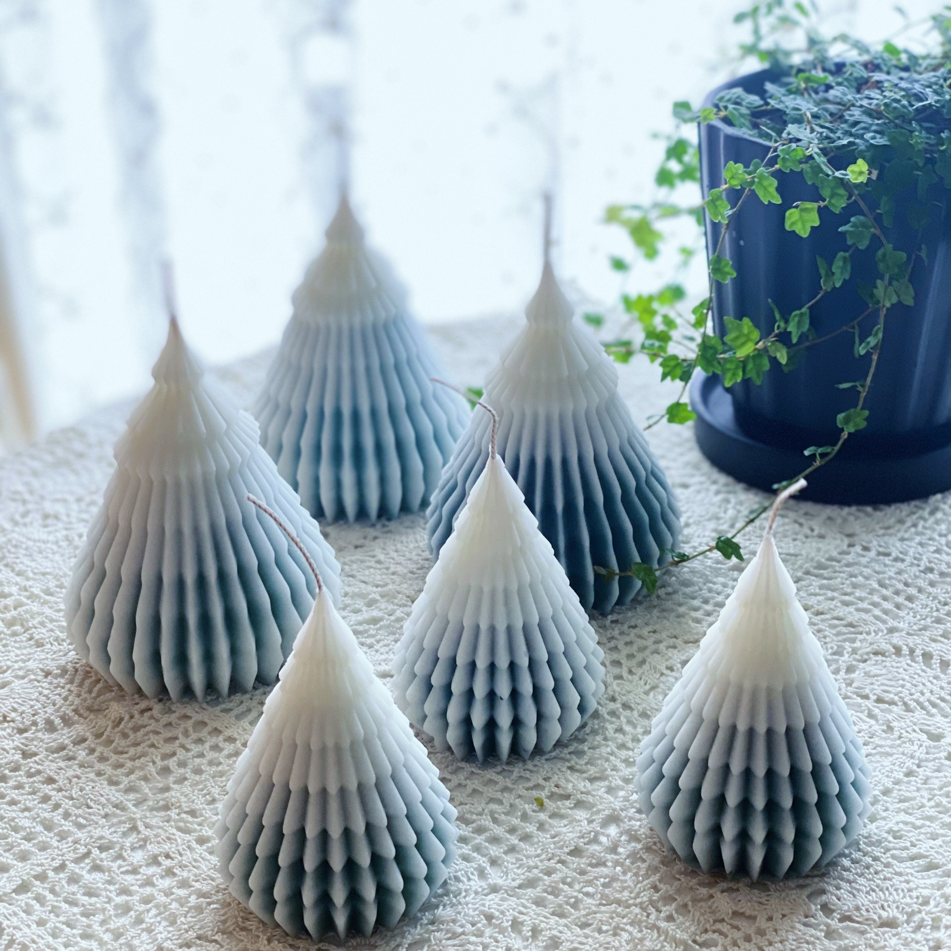 クリスマスツリーキャンドル-Aタイプ 大小セット｜Salon de Briller（サロンドブリエ）