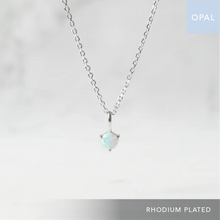 画像をギャラリービューアに読み込む, オパール ソリティア ネックレス（シルバー925／ロジウムプレーティング）｜SMUK（スムーク）
