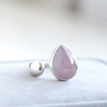 画像をギャラリービューアに読み込む, ペアシェイプ天然石のフォークリング｜poonys（プーニーズ）
