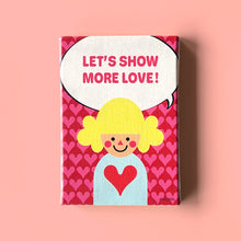 画像をギャラリービューアに読み込む, キャンバスプリント HEARTic GIRLs Canvas Print  “LET'S SHOW MORE LOVE!” 【期間限定】｜asugatic（アシュガティック）
