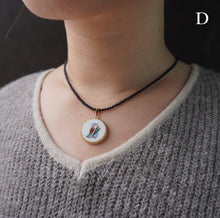 画像をギャラリービューアに読み込む, Pendant / french vintage top × natural stone｜soiesoie（ソワソワ）
