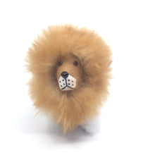 画像をギャラリービューアに読み込む, ベビーアルパカの天然皮革 ライオン ぬいぐるみ｜ペルー職人手仕事・一点もの
