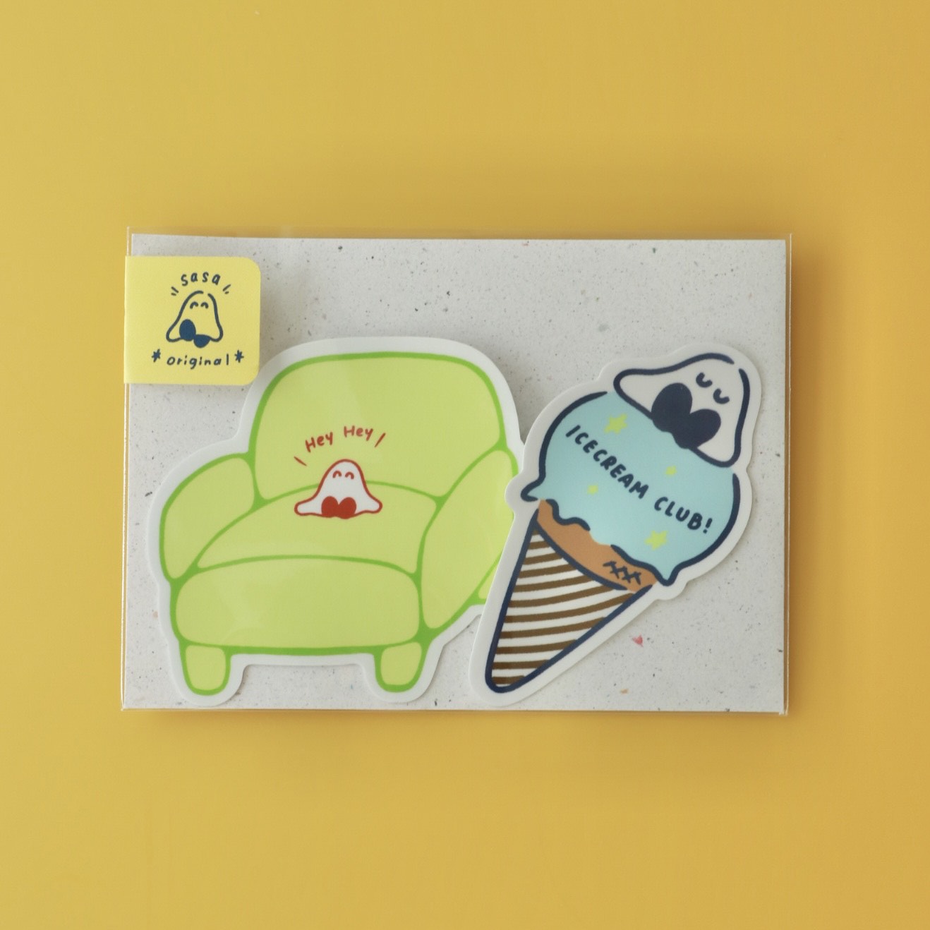 おにぎりおばけステッカー｜sasa（ササ）