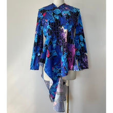 画像をギャラリービューアに読み込む, Patchwork shirt E blue - パッチワークシャツ Eブルー｜Merci DIEU（メルシーデュー）
