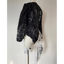 画像をギャラリービューアに読み込む, Patchwork shirt paint black - パッチワークシャツ　ペイント黒｜Merci DIEU（メルシーデュー）
