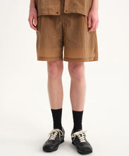 画像をギャラリービューアに読み込む, Sheer Crinkle-Finish Woven Wide Shorts（POPUP限定）｜MODE COMMUTER（モードコミューター）
