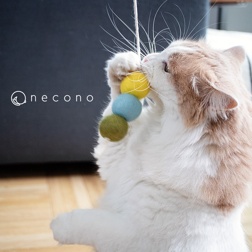 コロコロボールの猫じゃらし　トリプルボール　FRESH｜necono（ネコノ）