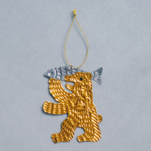 画像をギャラリービューアに読み込む, Metal Embossed Ornament - Bear -｜SZIAOREO ARTWORKS（シアオレオアートワークス）
