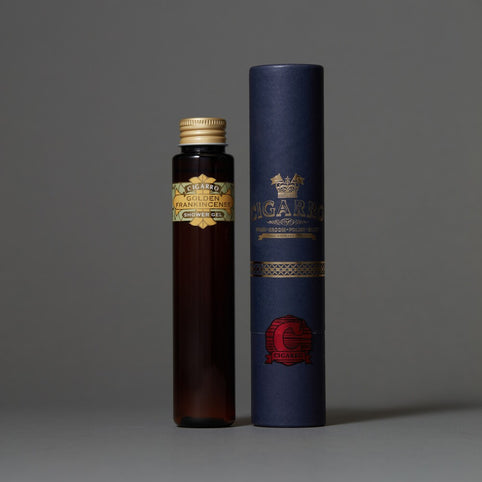 CIGARRO シャワージェルd　ゴールデンフランキンセンス　筒状ギフトボックスセット｜CIGARRO（シガーロ）