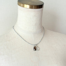 画像をギャラリービューアに読み込む, 天然石・２トップ付ショートネックレス②｜beads room mimo（ビーズルームミモ）
