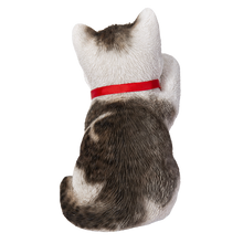 画像をギャラリービューアに読み込む, 右手を上げるサバトラ白招き猫｜WooBia（ウービア）
