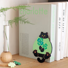 画像をギャラリービューアに読み込む, 猫雑貨・木製プレート＆コースター【ねこまみれ　推し色　緑】｜Ten＆O Art+Craft（テンアンドオー　アートクラフト）
