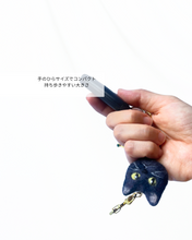 画像をギャラリービューアに読み込む, 羊毛フェルトの黒猫キーリール｜手作り｜たろじろ
