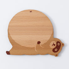 画像をギャラリービューアに読み込む, どうぶつの木製プレート＆コースター【たぬき】｜Ten＆O Art+Craft（テンアンドオー　アートクラフト）

