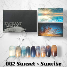 画像をギャラリービューアに読み込む, サイズの選べる半硬化ジェルネイルシール【Gel Nail Stickers 002 Sunset × Sunrise】｜ENCHANT（エンチャント）
