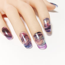 画像をギャラリービューアに読み込む, サイズの選べる半硬化ジェルネイルシール【Gel Nail Stickers 003 Texture : Liquid × Aluminum】｜ENCHANT（エンチャント）
