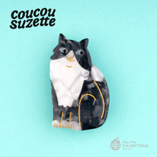 画像をギャラリービューアに読み込む, 【Coucou Suzette】Black &amp; White Cat Hair Clip｜CHUPETERIA（チュペテリア）
