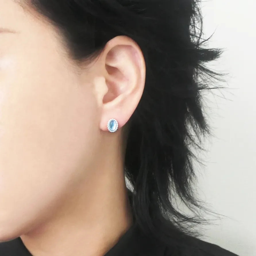 アクアマリン スタッドピアス（シルバー925）｜SMUK（スムーク 