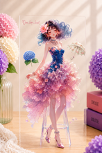 画像をギャラリービューアに読み込む, Floral Princess Hydrangea Melody Dress Up Collage Sticker｜nene_hope_heart（ネネホープハート）
