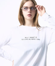画像をギャラリービューアに読み込む, 【期間限定】"All i want is to live as who i am."ロンTee｜Nora Lily elle（ノラリリーエル）
