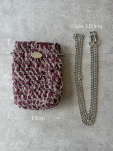 画像をギャラリービューアに読み込む, denim fringe ribbon phone holder / red｜GONGON.crochet（ゴンゴンクロシェ）
