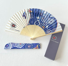 画像をギャラリービューアに読み込む, 扇子【夢見紋】坂川ひかりデザイン 同柄収納袋・化粧箱入｜KUTANI×KIMONO（クタニキモノ）
