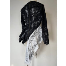 画像をギャラリービューアに読み込む, Patchwork shirt paint black - パッチワークシャツ　ペイント黒｜Merci DIEU（メルシーデュー）
