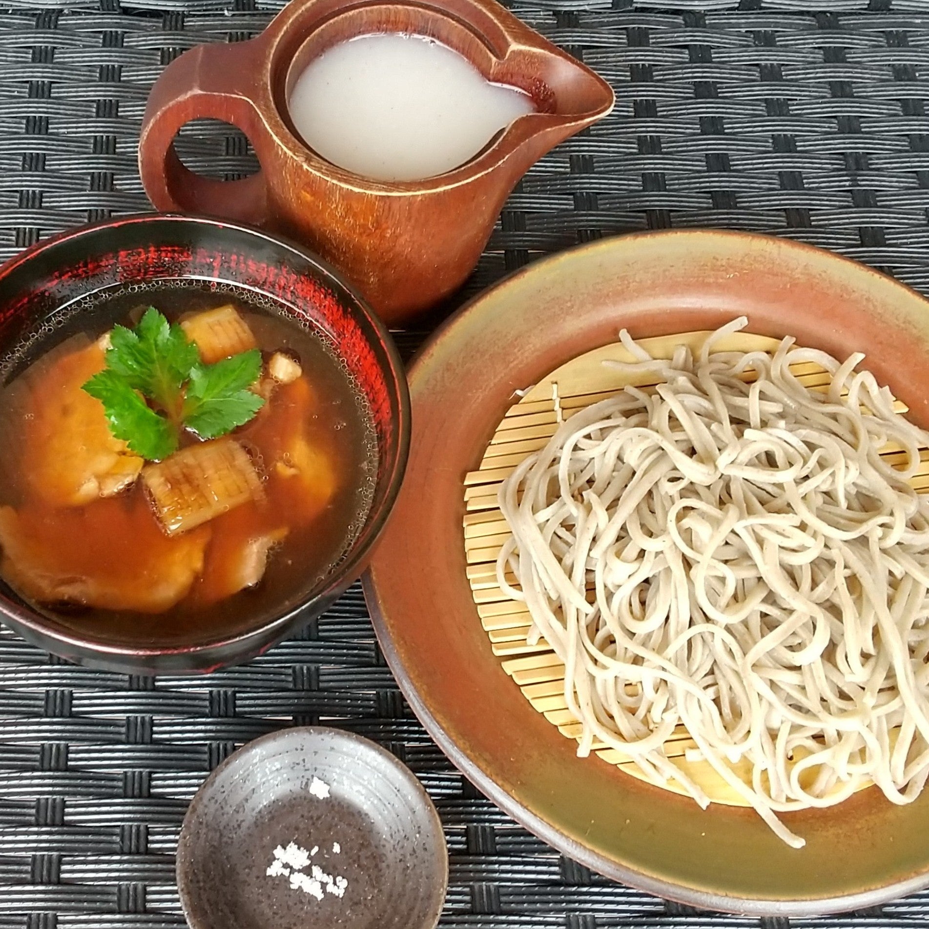 手打ち十割蕎麦　鴨せいろ(冷凍ゆで蕎麦)｜虎智庵（コチアン）