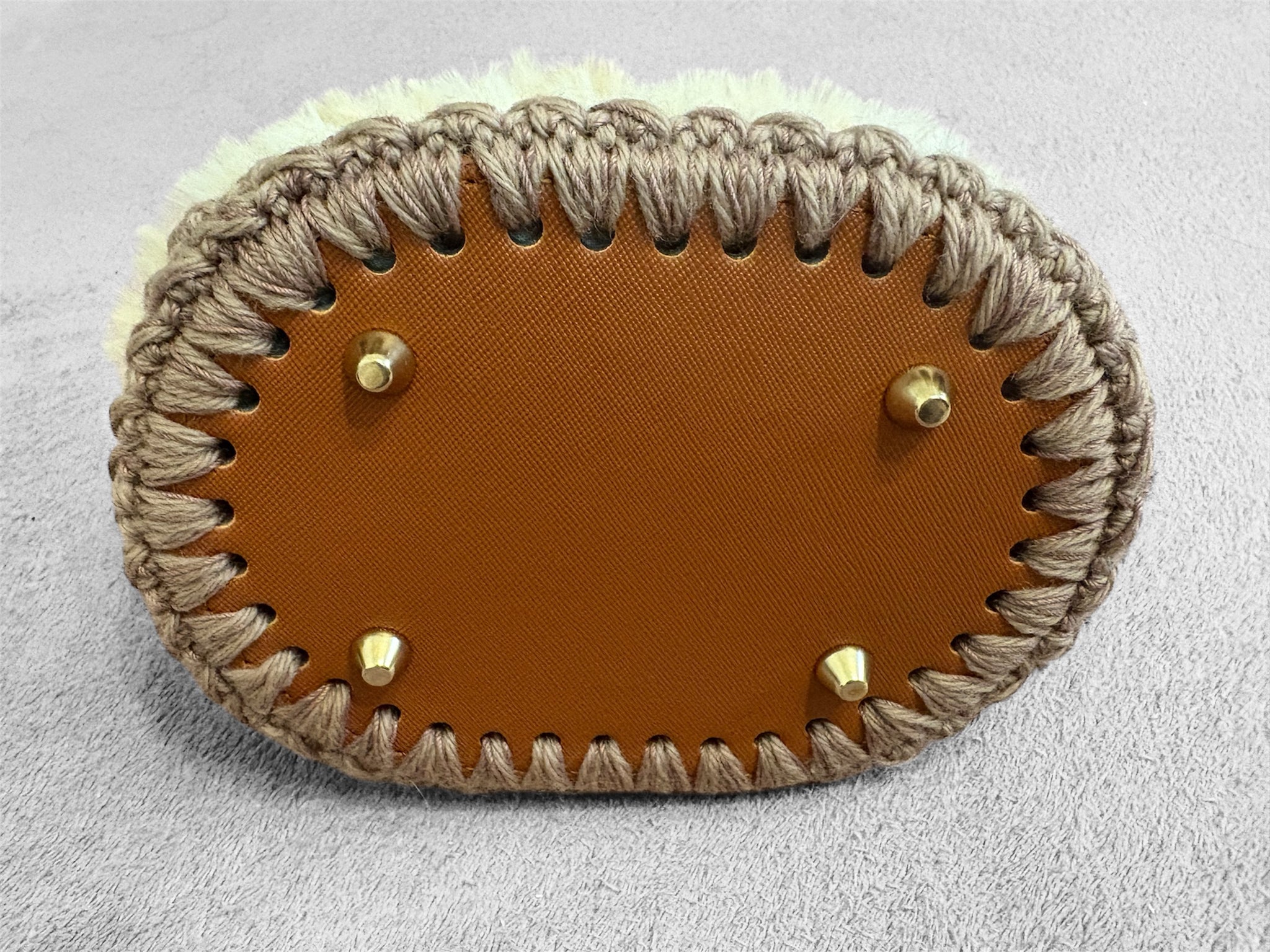 ふわふわファーのがま口チェーンバッグ｜M'S CROCHET（エムズ