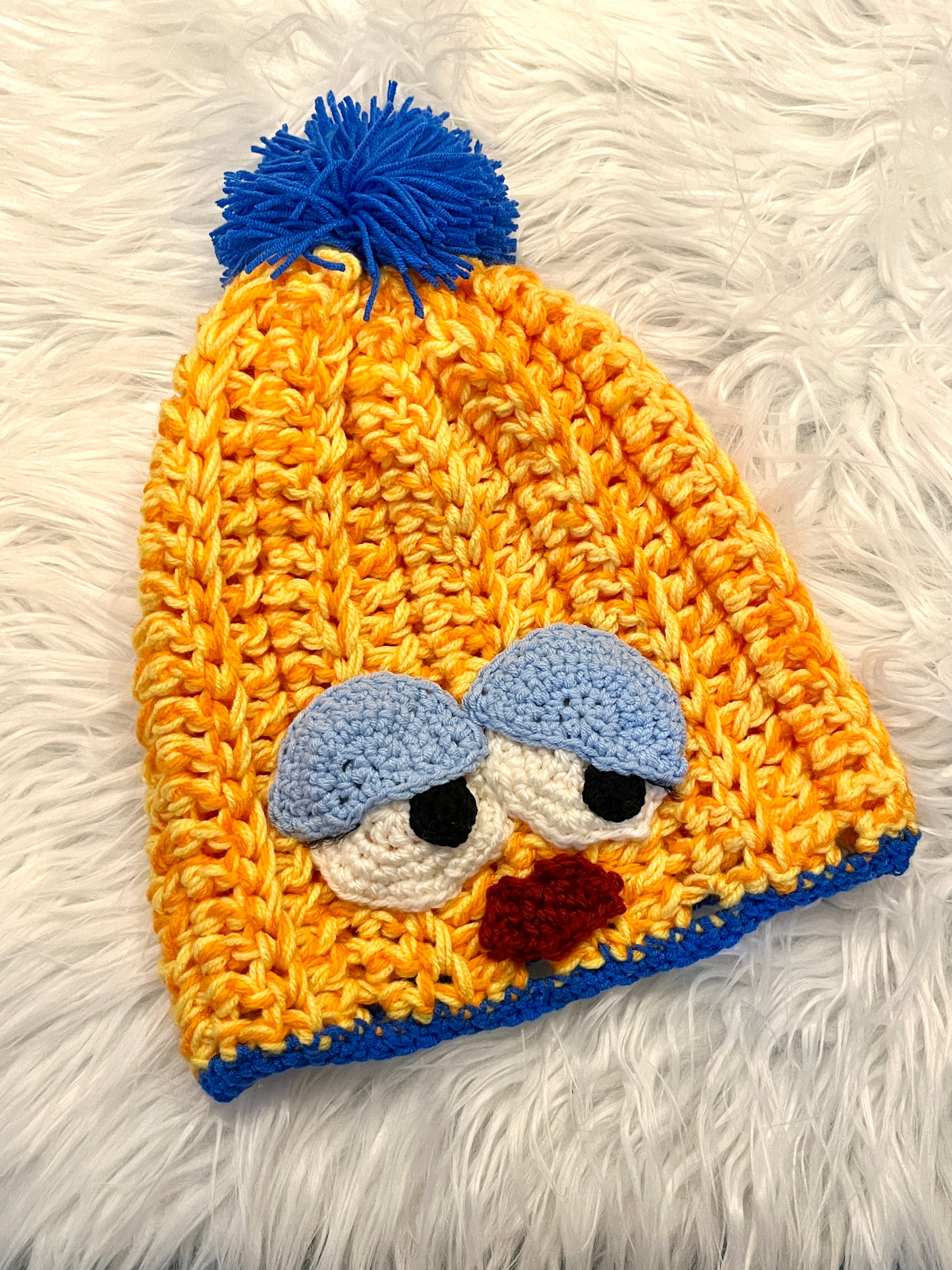 おねむなお顔ビーニー（Sleepy Goof Beanie）｜huhufu 服笑福（フフフ）