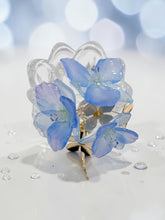 画像をギャラリービューアに読み込む, 天然石と透けるデルフィニウムの涼やか花かんざし(青メノウ・白メノウ)｜ハピネスウェーブ

