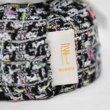 画像をギャラリービューアに読み込む, 尾州プティツイードブーケ 華絹〈青バラ3本〉｜日本製グリッターローズ｜IRiller（アイリエ）
