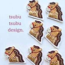 画像をギャラリービューアに読み込む, ブローチ【午/馬】｜tsubutsubu design.（ツブツブデザイン）
