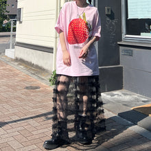 画像をギャラリービューアに読み込む, strawberry print big T-shirt｜BLOOMING CHARM（ブルーミングチャーム）
