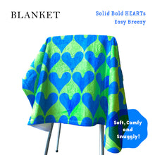 画像をギャラリービューアに読み込む, “Solid Bold HEARTs” Blanket ブランケット｜asugatic（アシュガティック）
