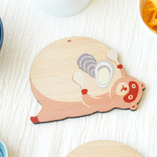 画像をギャラリービューアに読み込む, どうぶつの木製プレート＆コースター【ひろしまたぬき】｜Ten＆O Art+Craft（テンアンドオー　アートクラフト）
