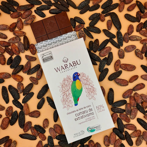 SAITO CACAO ココナッツミルクチョコレートバー トンカビーンズ 50%｜70g｜WARABU CHOCOLATES（ワラブチョコレート）