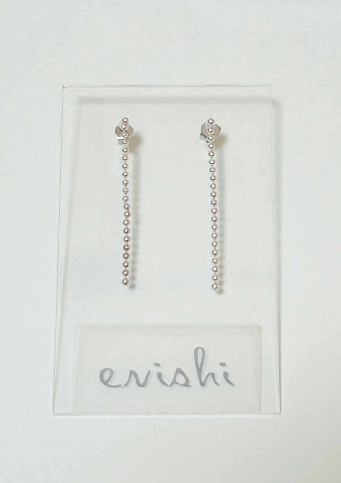 silver925 ボールチェーンピアス｜enishi（エニシ）