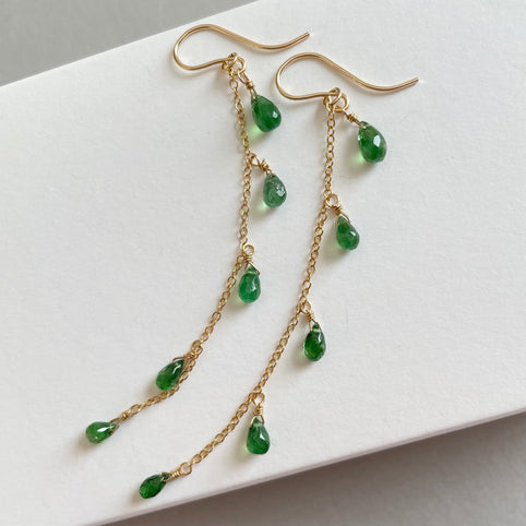 Na Lumière ツァボライト２WAYピアス｜Na Lumière                                                                                                （ナ　ルミエール）