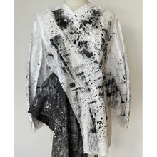 画像をギャラリービューアに読み込む, Patchwork shirt paint white - パッチワークシャツ　ペイント白｜Merci DIEU（メルシーデュー）
