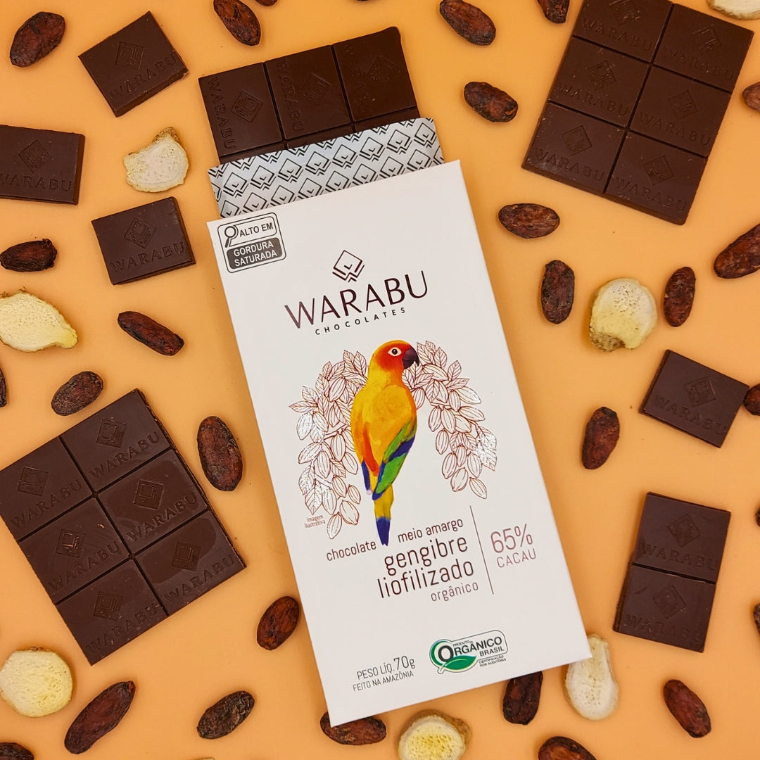 ダークチョコレートバー 生姜 65% | 70g｜WARABU CHOCOLATES（ワラブチョコレート）