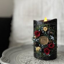 画像をギャラリービューアに読み込む, プレミアムフラワーアートキャンドル オーバルエンブレムB｜ciel bleu（シエルブルー）
