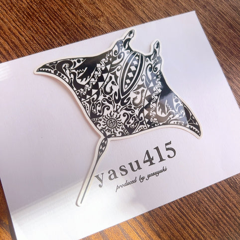 yasu415 水中の空を泳ぐマンタ［sticker］｜yasu415（ヤス　ヨンイチゴ）