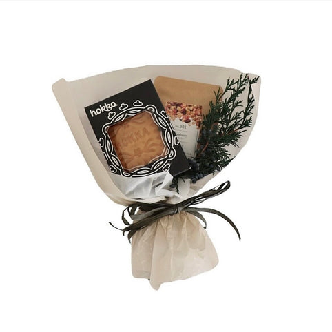 まあるいへや 誕生日やお礼に贈るナチュラルお菓子ブーケ ビスケット＆ドライフルーツティ｜まあるいへや