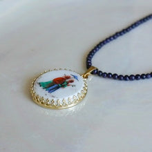 画像をギャラリービューアに読み込む, Pendant / french vintage top × natural stone｜soiesoie（ソワソワ）
