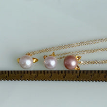画像をギャラリービューアに読み込む, 大人の上品ねこモチーフ淡水パールネックレス｜SAKURA jewelry（サクラジュエリー）
