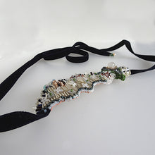 画像をギャラリービューアに読み込む, 雪原//立体刺繡のベロアリボンネックレス｜hanmmmo（ハンモ）
