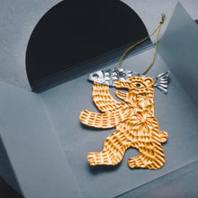 画像をギャラリービューアに読み込む, Metal Embossed Ornament - Bear -｜SZIAOREO ARTWORKS（シアオレオアートワークス）
